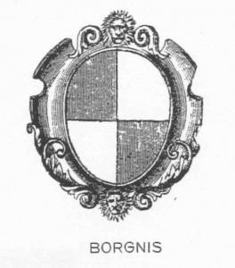 Borgnis coat of arms (source: De Maurizi)