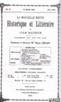 Nouvelle Revue Historique et Litteraire, No.74, 15 Jan 1905